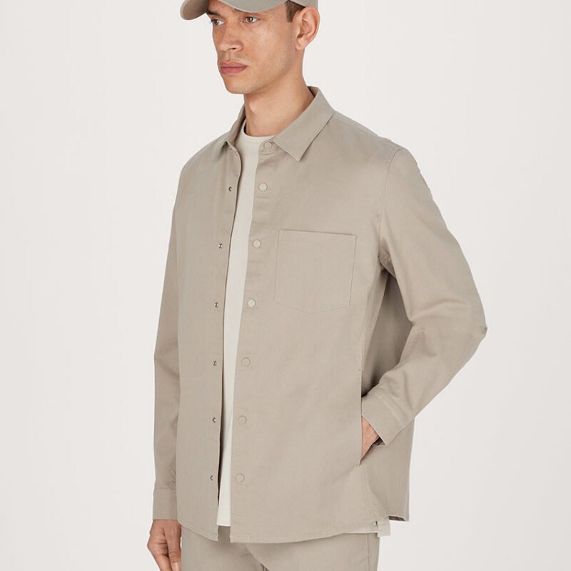The 24 Overshirt in Dark Beige