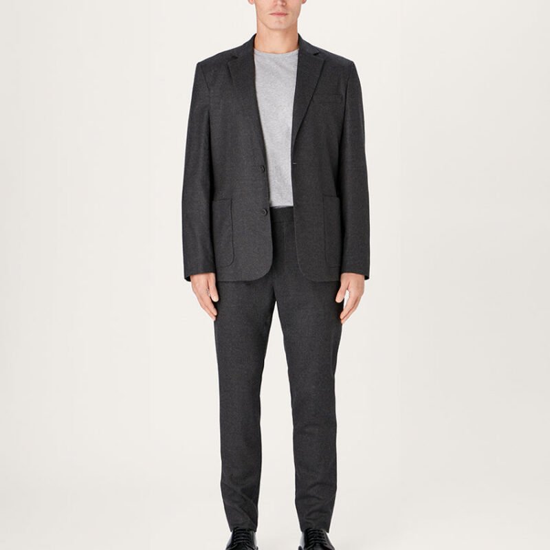 The 24 Blazer Wool in Charcoal